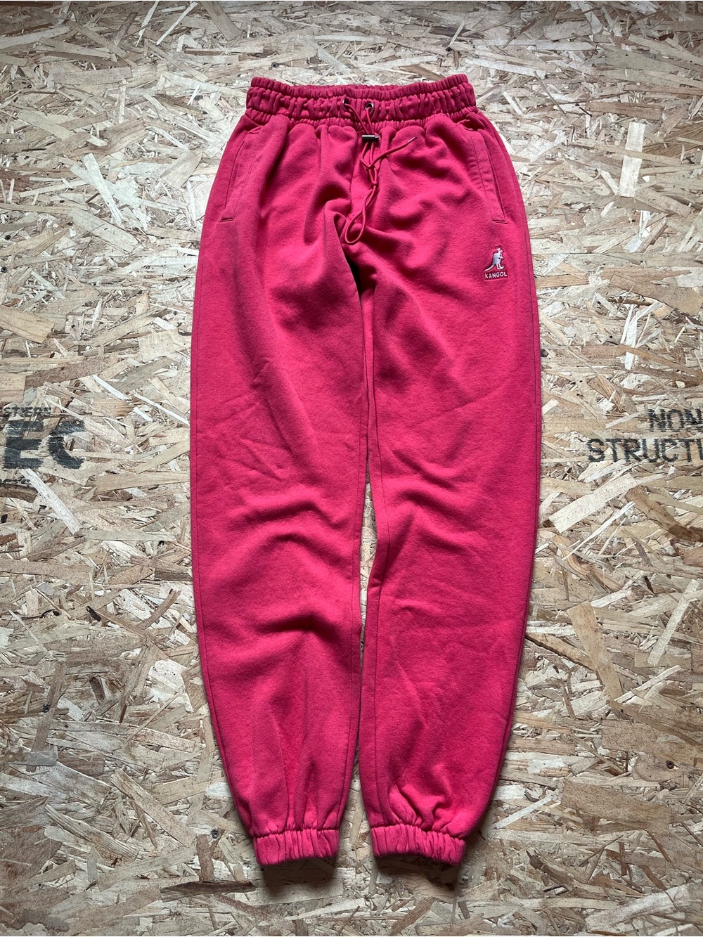 Kangol  Pink Jogger Sweatpants With white logo -Small